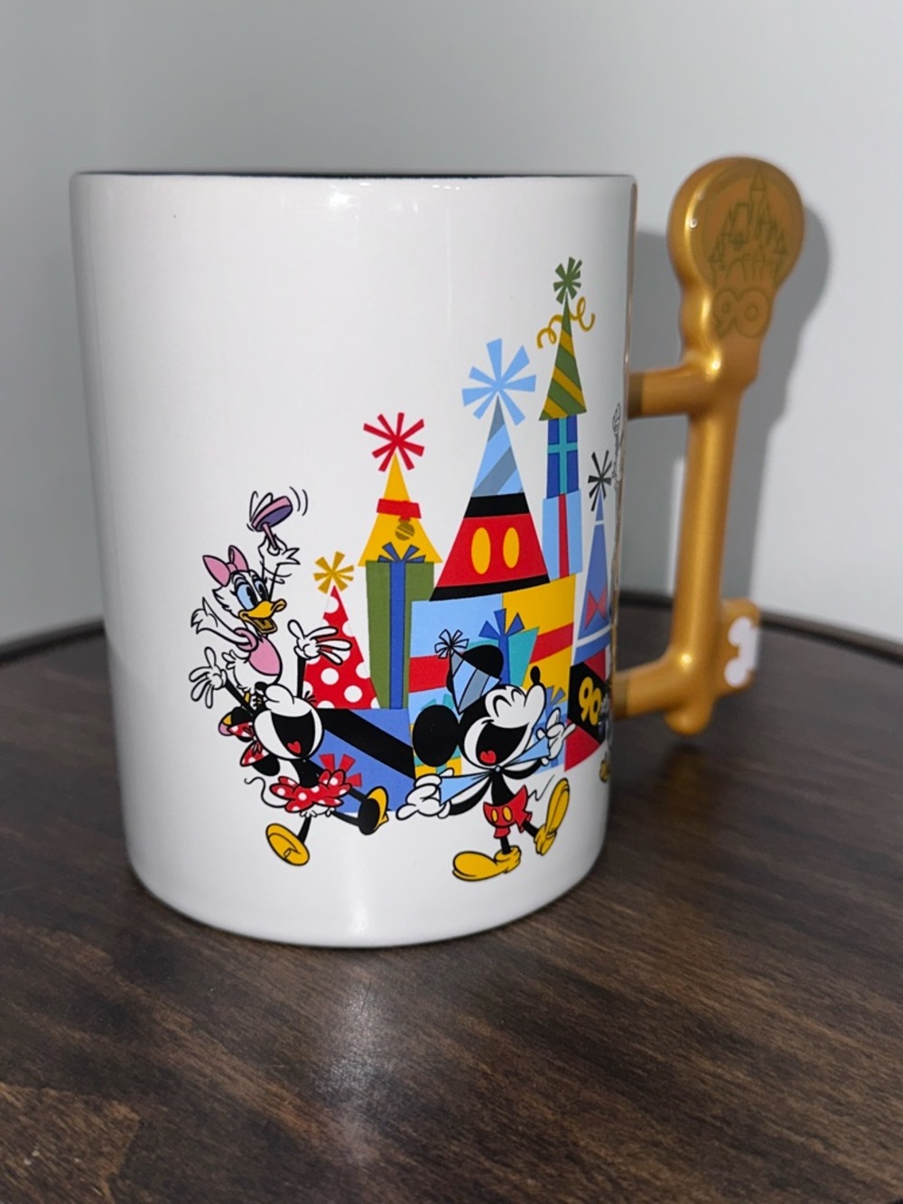 Disney Parks Mickey’s 90th Birthday Celebration Celebration Key Handle Mug - Picture 3 of 8